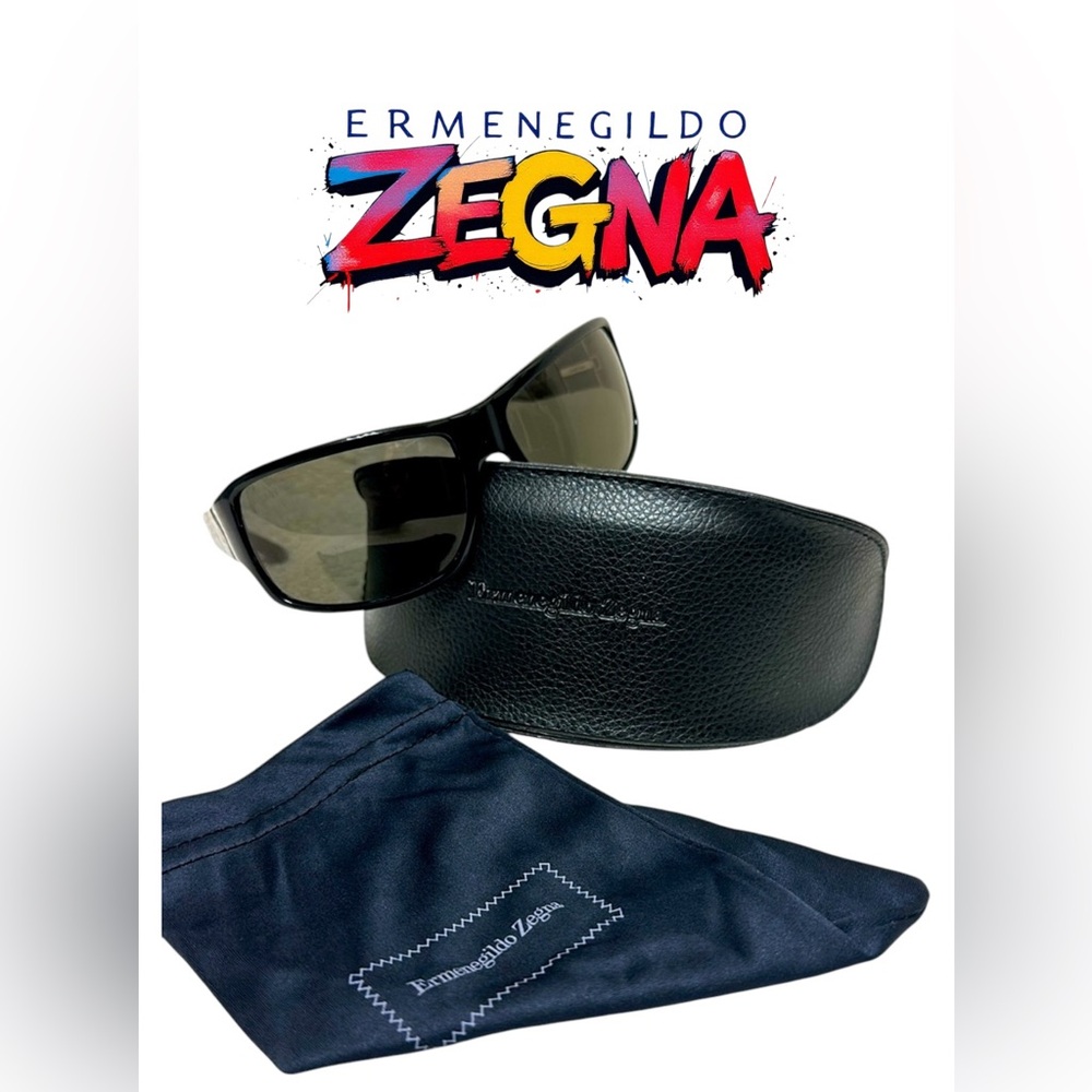Authentic ERMENEGILDO ZEGNA  men’s sunglasses with case and pouch